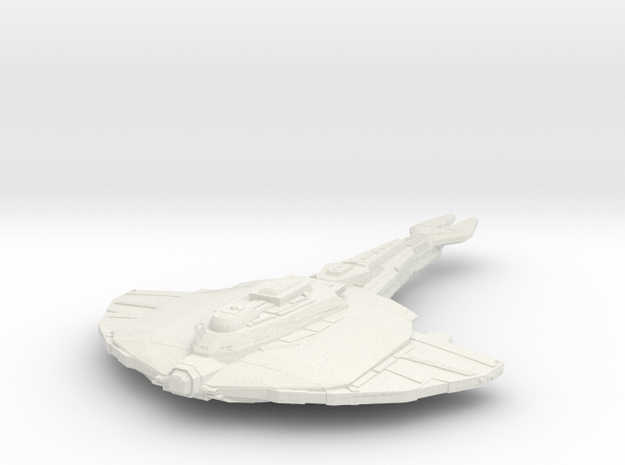 Cardassian Vetar Class  BattleCruiser in White Natural Versatile Plastic