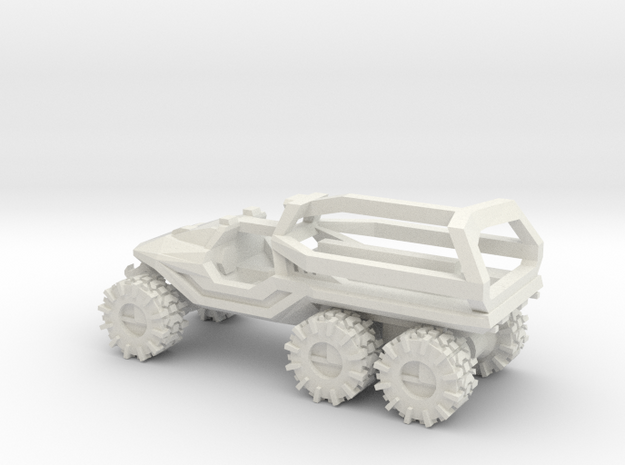 All-Terrain Vehicle 6x6 with Roll Over Protection  in White Natural Versatile Plastic