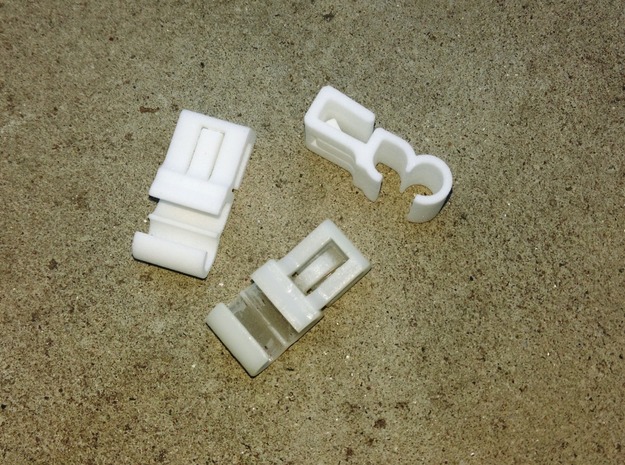 Lancia Delta Beta water pipe Clip in White Processed Versatile Plastic