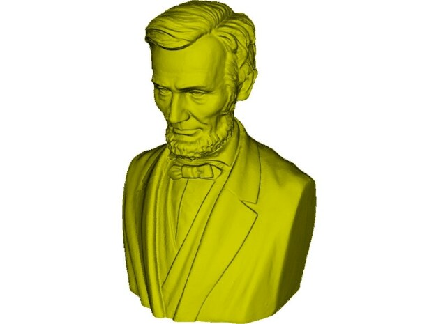 1/9 scale Abraham Lincoln president of USA bust in Tan Fine Detail Plastic