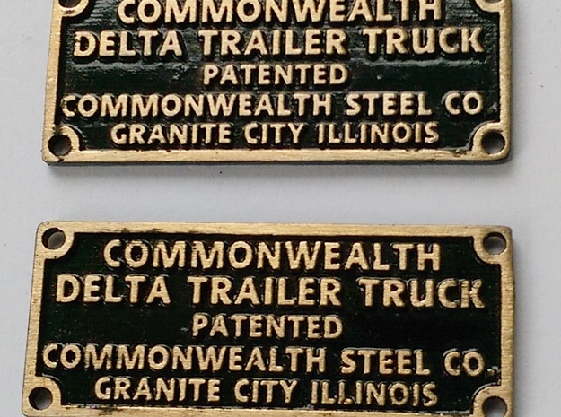 Delta Plate in Natural Bronze