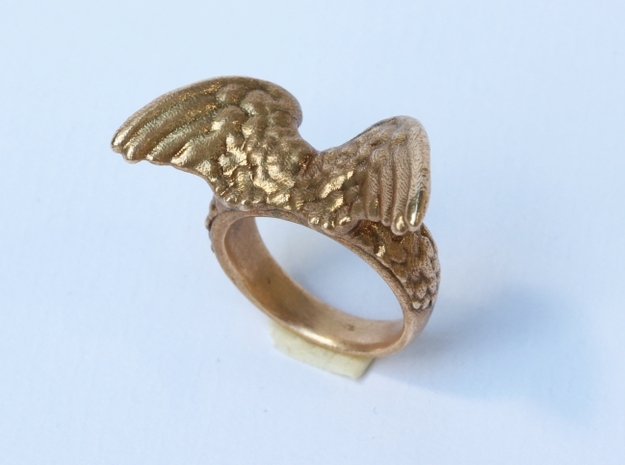 Winged Ring  in Natural Bronze