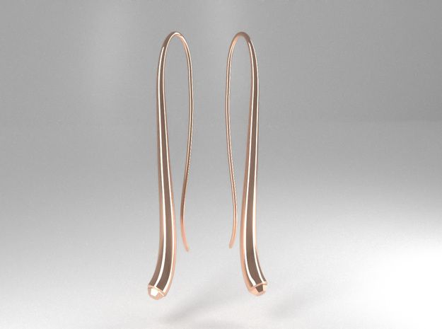 Streamlets in 14k Rose Gold Plated Brass