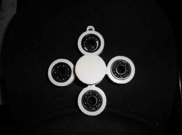 Spinner Necklace in White Natural Versatile Plastic
