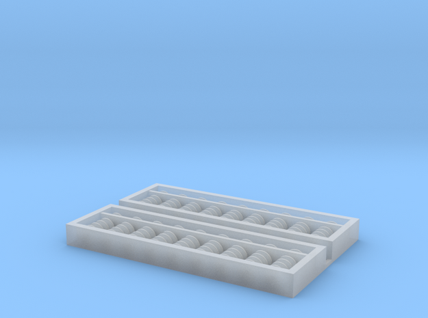 1:12 Functional Japanese Abacus / Soroban (x2) in Tan Fine Detail Plastic