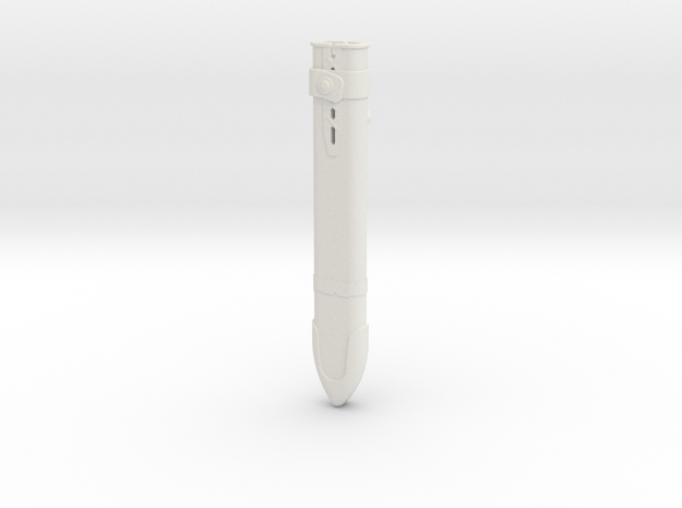 "BotW" Sword Scabbard in White Natural Versatile Plastic: 1:12