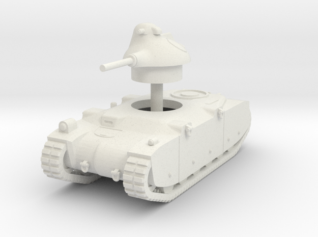 1/144 G1R French tank in White Natural Versatile Plastic