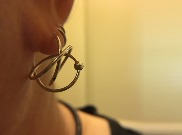 Hoop Knot Earring - Mirror Image