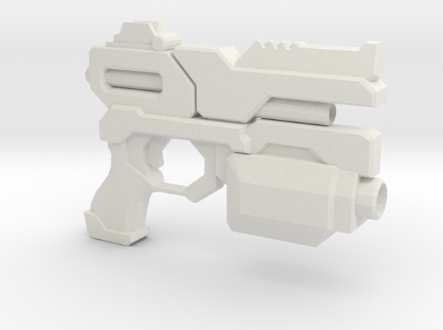 Sentry Pistol - Prop Gun in White Natural Versatile Plastic