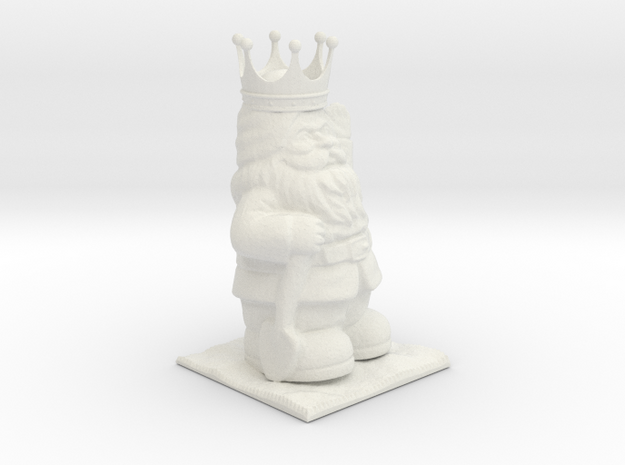 Gnome King in White Natural Versatile Plastic