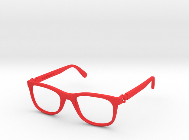 VirtualTryOn.fr Lunettes / Glasses : Low Paulie in Red Processed Versatile Plastic