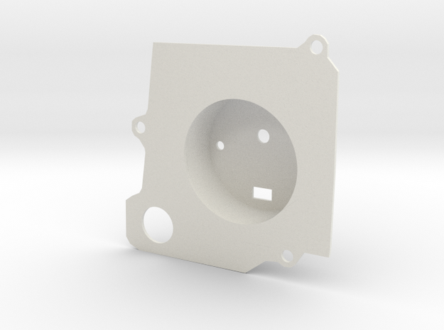 Mopar B-Body Dash Tachometer Replica - Shell (#2) in White Natural Versatile Plastic