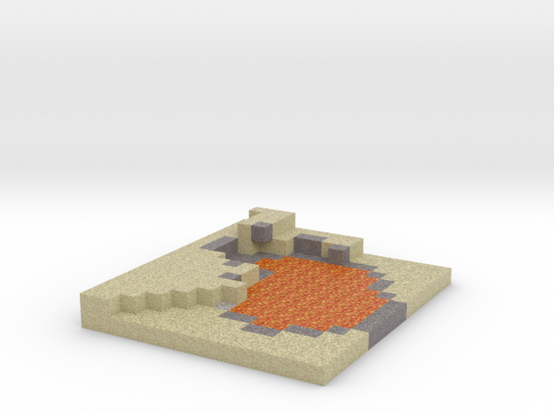 Minecraft Desert Lake of fire in Full Color Sandstone