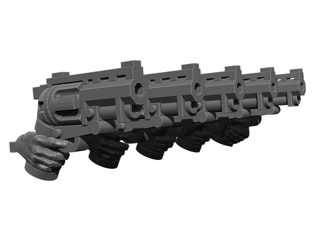 Revolver Pistol Weapons Pack in Tan Fine Detail Plastic