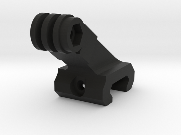 GOPRO mount 22mm system in Black Natural Versatile Plastic