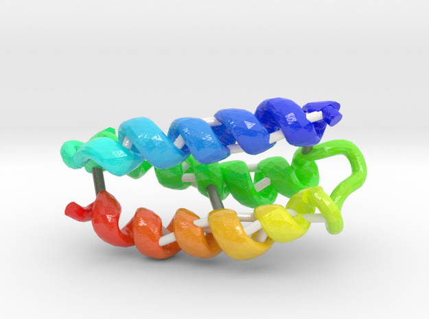 Three-Helix Bundle in Glossy Full Color Sandstone