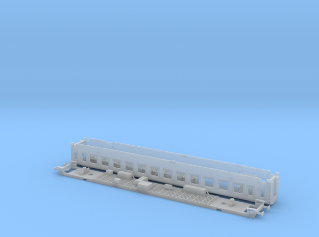 #106A - 22-80 020 TT Wagenkasten+Untergestell in Tan Fine Detail Plastic