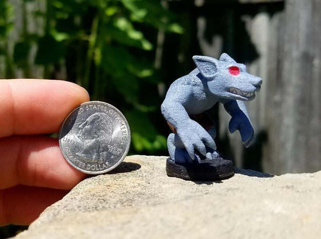 Basic Werewolf (Chthonic Souls Edition) in Blue Processed Versatile Plastic