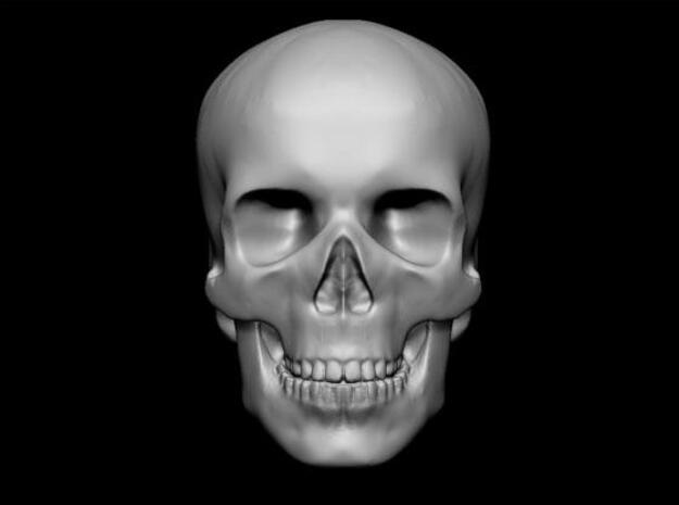 skull in Tan Fine Detail Plastic