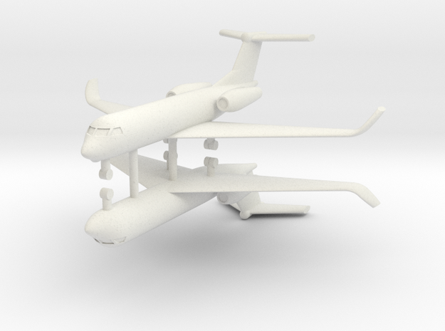 1/250 Low Detail G550 Gulfstream (x2) in White Natural Versatile Plastic