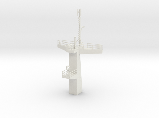 1/96 scale Juniper Main Mast in White Natural Versatile Plastic