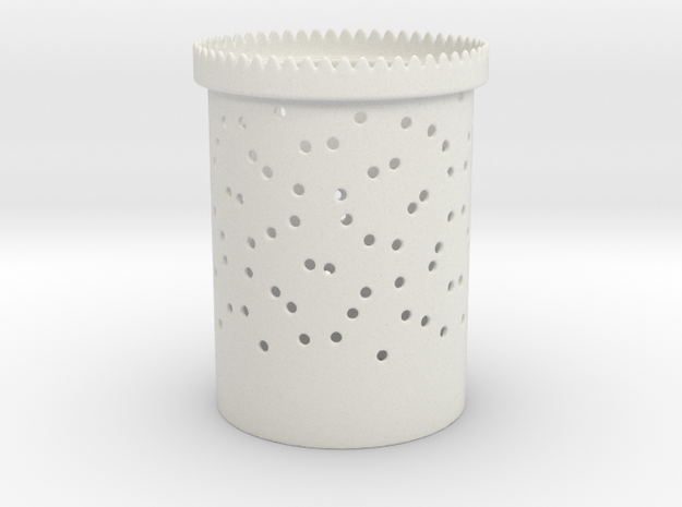 Bubbles Bloom zoetrope in White Natural Versatile Plastic