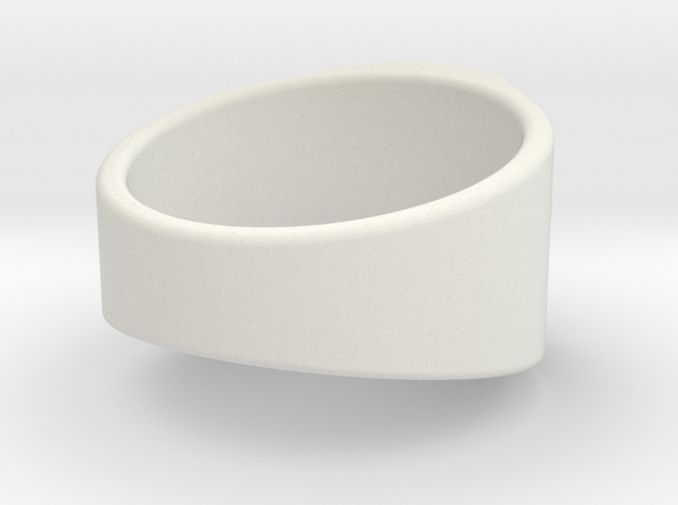 Lantern Ring in White Natural Versatile Plastic