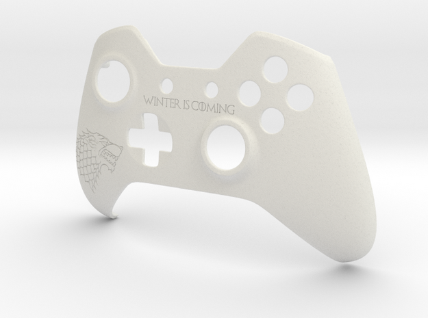 Xbox One "Winter is Coming" Controller Faceplate in White Natural Versatile Plastic
