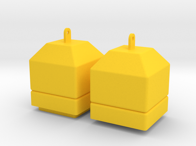 Buoy 1:50 in Yellow Processed Versatile Plastic