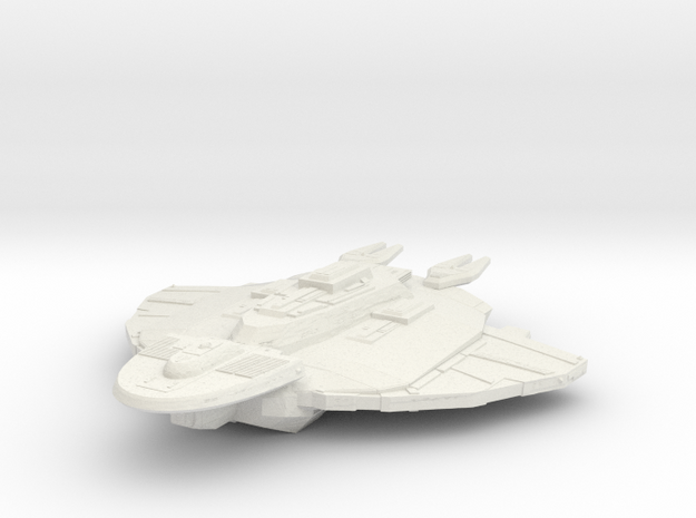 Cardassian Ranor Class  Destroyer in White Natural Versatile Plastic