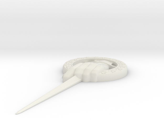 Hand of the King Pin in White Natural Versatile Plastic
