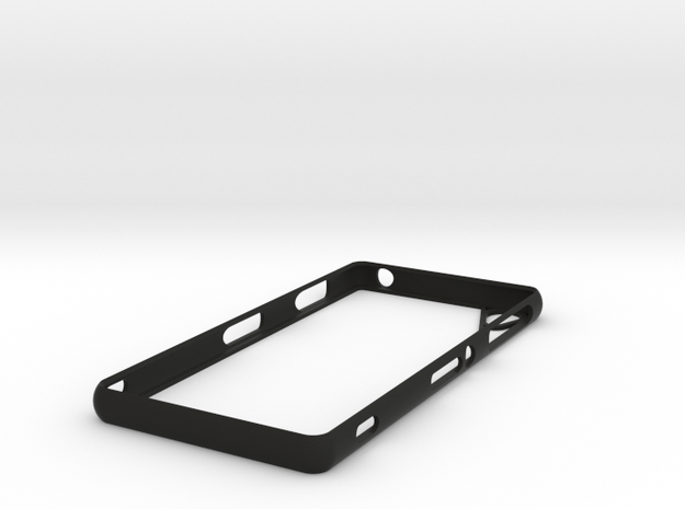 Sony Xperia Z3 bump case in Black Natural Versatile Plastic