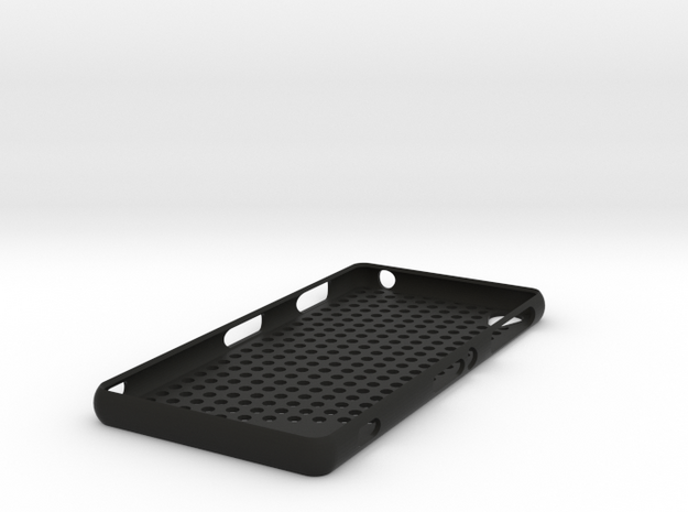 Sony Xperia Z3 case - circles in Black Natural Versatile Plastic