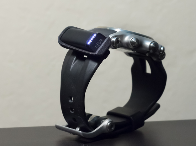 Watchband Holder for Fitbit Flex - Oakley Holeshot in Black Natural Versatile Plastic