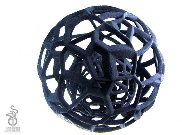 Sphere within a sphere within a sphere in White Natural Versatile Plastic