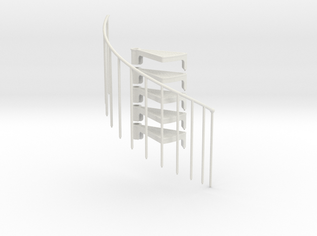 Stair Extension Kit Reverse Direction 1:12 in White Natural Versatile Plastic