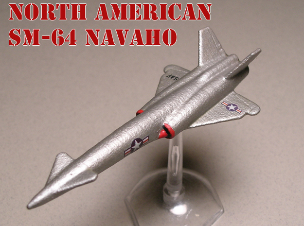 North American SM-64 Navaho 1/285 6mm (Set of two) in White Natural Versatile Plastic