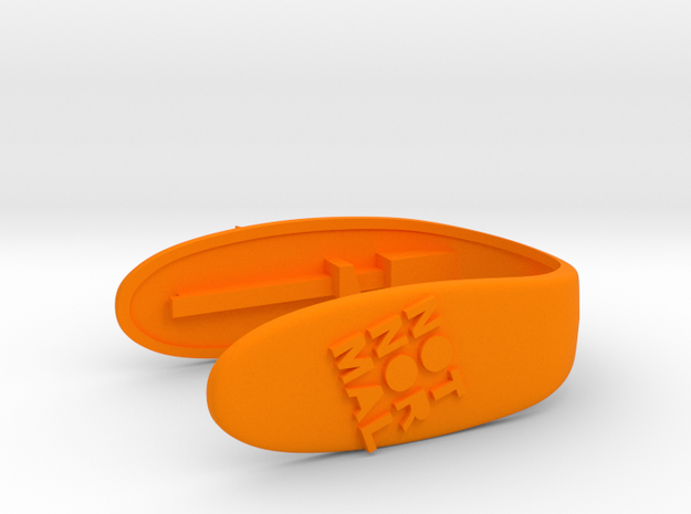 NOTNORMAL TILTED KEY FOB in Orange Processed Versatile Plastic