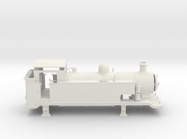 7mm - LB&SCR E2  -  EXTENDED TANKS - Body (WSF) in White Natural Versatile Plastic