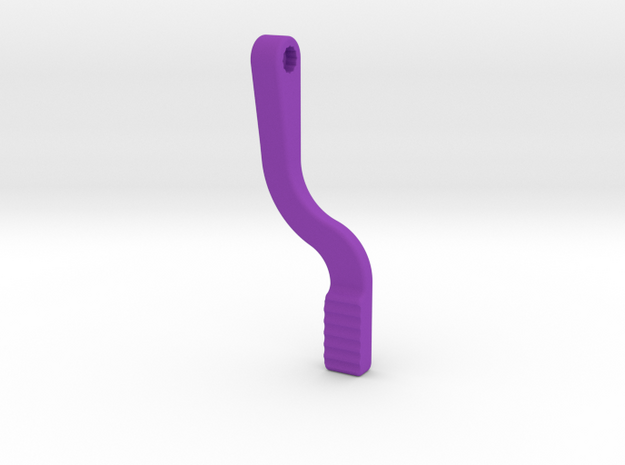 Dropper lever "reach under"  in Purple Processed Versatile Plastic