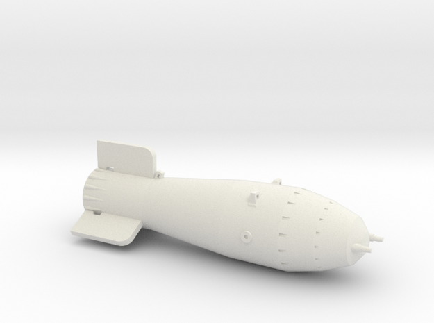 AN602 (Tsar Bomba) in White Natural Versatile Plastic: Medium