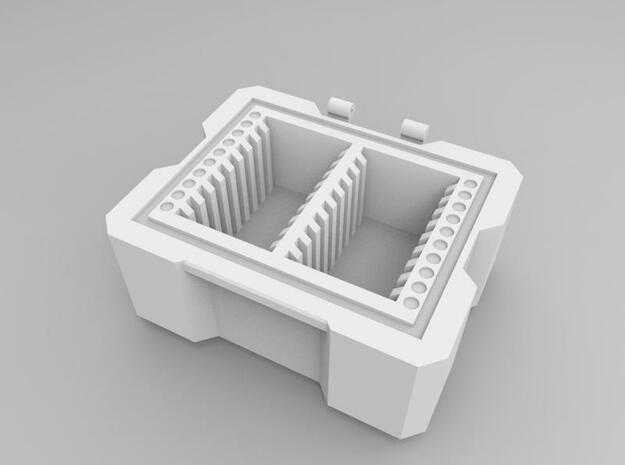 SD cards Box - Part1-2 in White Processed Versatile Plastic
