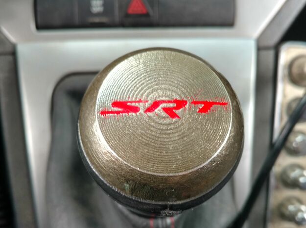 SRT4 Gear Shift Cap in Polished Bronzed Silver Steel