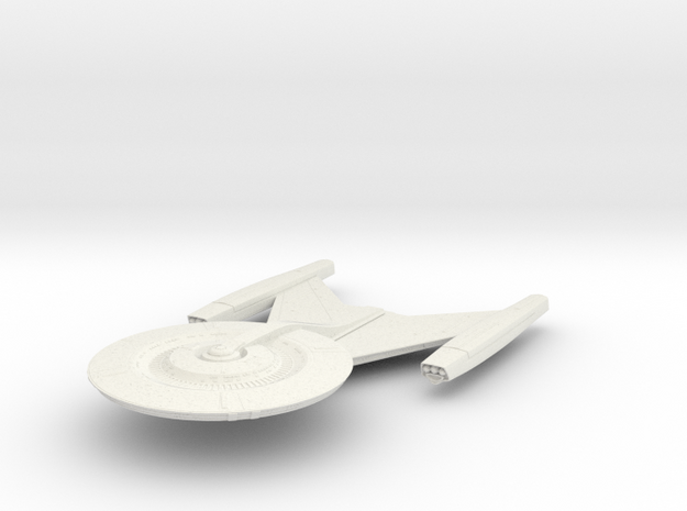 USS Discovery v1 7.3" in White Natural Versatile Plastic