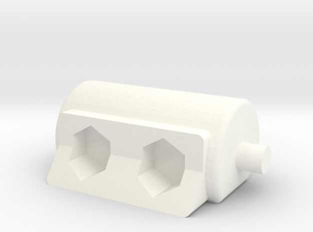Elevation Part Replacement for Tau Chimera Turret  in White Processed Versatile Plastic