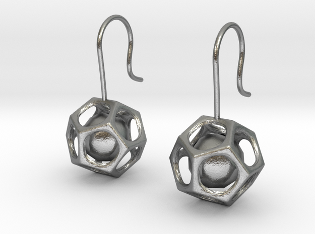 Dodecahedron earrings