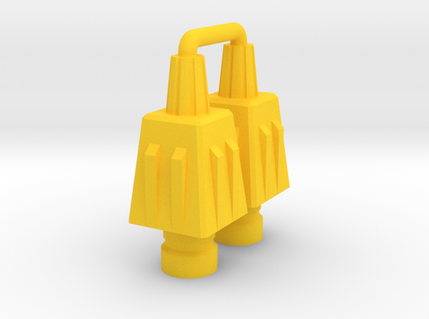 Streaker Rockets in Yellow Processed Versatile Plastic