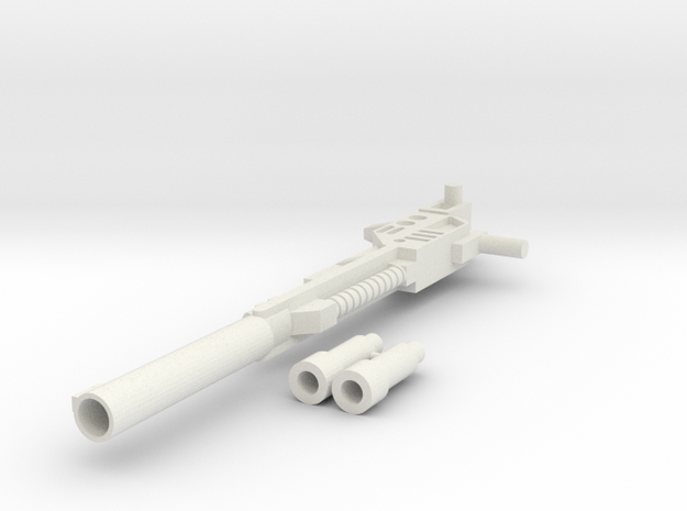 Combiner Wars - Onslaught/Bruticus' Weapon in White Natural Versatile Plastic