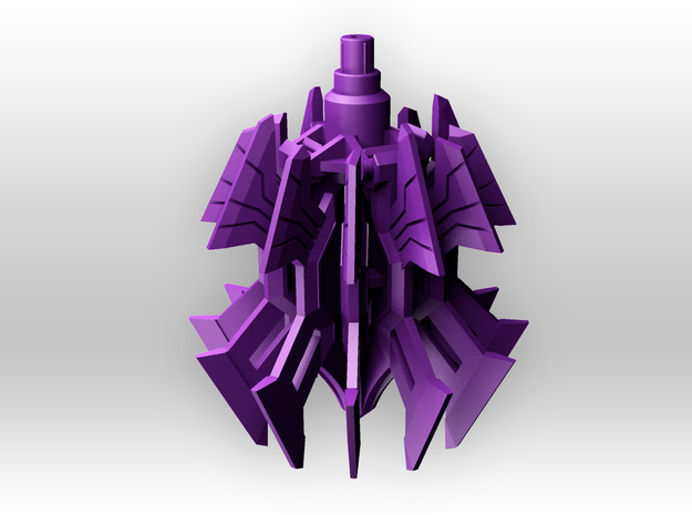 CW 'Gravedigger' Wrecking Ball / Grappling Claw in Purple Processed Versatile Plastic