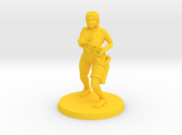 Hazel Zombie hunter in Yellow Processed Versatile Plastic